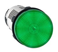 Schneider Electric XB7EV03MP Piloto de Diámetro 22, LED Integrado 230 V-Terminal Tornillo, Verde, Juego de 10