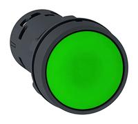 Schneider Electric XB7NA31 Pulsador de Impulso, 1No, Verde, Juego de 10