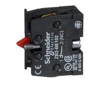 Schneider Electric ZB2BE102 Elemento de Contacto NC, 10 Unidades | Sin enclavamiento, 1O, sin función de salto, montaje frontal, 1 unidad