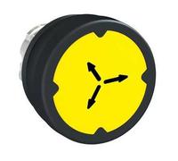 Schneider Electric ZB4BC58009RA Entornos Severos Cabeza Pulsador con Marcaje, Etiqueta Girada 90°, 22mm Ø, 37mm x 37mm x 18.5mm, Amarillo