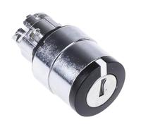 Schneider Electric Cabeza selector con llave ZB4BG6, 2 posiciones, Ø 22