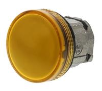 Schneider Electric ZB4BV05 Cabeza Piloto Luminoso Diámetro 22, Redonda, Lentes Lisas, Amarillo