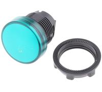 Schneider Electric ZB5AV033 Cabeza Piloto Luminoso Diámetro 22, Redonda,Lentes Lisas, Verde
