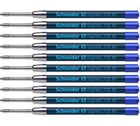 Schneider Express 735 M International - Recambio para bolígrafo de punta redonda (10 unidades, tinta azul indeleble)