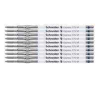 Schneider Express 775 - Repuesto para bolígrafo (grosor de escritura M, indeleble conforme a ISO 12757-2 H), color azul (10 unidades)