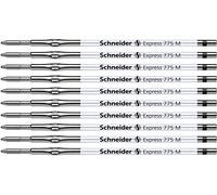 Schneider Express 775 - Repuesto para bolígrafo (grosor de escritura M, indeleble conforme a ISO 12757-2 H), color negro (10 unidades)