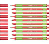 Schneider Fineliner Line de Up, 0,4 mm, de neón rojo, 10 unidades)