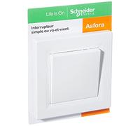 Schneider - Interruptor bidireccional Asfora blanco