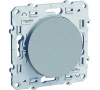 SCHNEIDER - Interruptor Vaivén 10A Aluminio Odace - Mecanismo de Aluminio - 250V - Montaje Empotrado - Para Iluminación Confiable - Acabado Elegante - Ideal para Interiores Contemporáneos