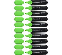 Schneider Job 150 - Subrayadores permanentes (rellenable, con capuchón con solapa, ), color verde