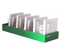 Schneider - Juego de 5 interruptores bidireccionales blancos Asfora