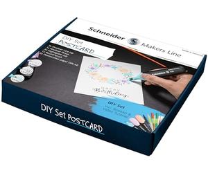 Schneider Juego de tarjetas postales (incluye lápices, material para manualidades, folleto e instrucciones en vídeo)