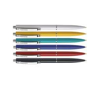 Schneider K15 Bolígrafos retráctiles con cuerpo de colores surtidos y tinta azul | 50 unidades