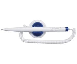 Schneider KLICK-FIX-PEN - Bolígrafo con soporte y cable flexible (punta M, 10 unidades)