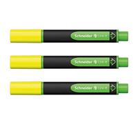 Schneider Link-It - Lote de 3 subrayadores, color amarillo