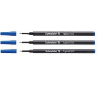 Schneider - Lote de 3 recambios para roller Topball 850 punta cónica media 05 azul