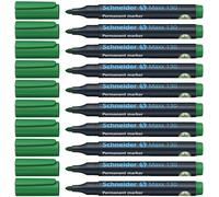Schneider Maxx 130 - Rotulador permanente, 1 - 3 mm, Cap Off Ink, rellenable, color verde