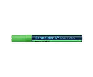 Schneider Maxx 265 - Rotulador Decorativo para Ventanas, Color Verde neón