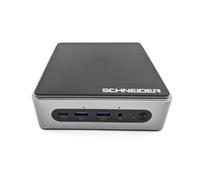 Schneider Mini PC Barebone i5-1235U 12 MB Cache -BT 5.2- WiFi 6-Intel® Iris™ XE Graphics -24x7 Operation- Soporte 3 Display- 90W - Ordenador de sobremesa -SSD M.2-4 x USB -2 x HDMI-2 x Tipo-C