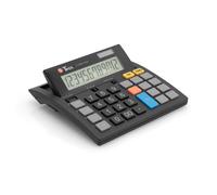 Schneider Novus J1200 - Calculadora solar de escritorio (pantalla LCD de 12 dígi