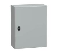 Schneider NSYS3D5420 Spacial S3D - Puerta Completa sin Placa de Montaje, 500 x 400 x 200, IP66, IK10 y RAL7035, Color Blanco