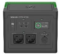 schneider offgrid portable power station 500 517 wh lithium-ion 2 schuko sinewave