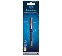 Schneider One Business 78301 - Bolígrafo roller (indeleble para documentos con grosor de trazo de 0,6 mm y punta ultrasuave, fabricado en Alemania), 1 blíster, color negro