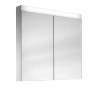 Schneider PATA LED armario con espejo, 2 puertas 30/30cm, 595x120x756mm, iluminación superior regulable, 161.061.01.02, Versión: CH estÃ¡ndar/blanco corpus/4000K