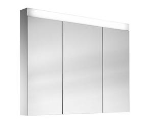 Schneider PATA LED armario con espejo, 3 puertas 30/40/30cm, 995x120x756mm, iluminación superior regulable, 161.101.02.0201, Versión: Estándar de la UE/blanco del corpus/3000K