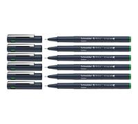 Schneider Pictus - Rotuladores de punta fina (grosor de trazo 0,7 mm, revestimiento de pigmento indeleble, punta revestida de metal, carcasa de 85% plástico reciclado), color verde