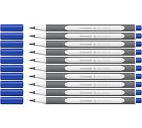 Schneider Pinceles de punta flexible y colores brillantes para caligrafía, escritura a mano y más, 10 unidades, color azul