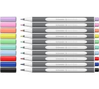 Schneider Pinceles de punta flexible y colores brillantes para caligrafía, escritura a mano y mucho más, 10 unidades surtidas
