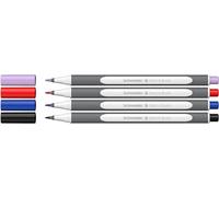 Schneider Pinceles de punta flexible y colores brillantes para caligrafía, escritura a mano y mucho más, 4 unidades surtidas