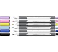 Schneider Pinceles Premium con punta flexible y colores brillantes para caligrafía, escritura a mano y más, 6 unidades surtidas 1