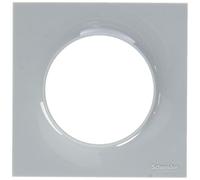 Schneider Placa de acabado 1 puesto Entraxe 71mm Gris Odace