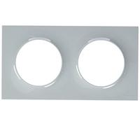 Schneider Placa de acabado 2 puestos Entraxe 71mm Gris Odace