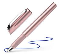 Schneider - Pluma estilográfica Ceod Shiny (para diestros y zurdos, punta M, incluye cartucho de tinta azul), color rosa