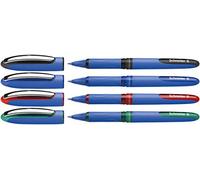 Schneider plumas Rollerball Un híbrido C 03, punta del cono híbrido, 0,3 mm, clasificado, Caso 4p