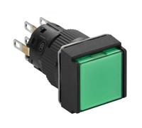 Schneider Pulsador cuadrado luminoso verde 24v 2nan XB6ECW3B2P