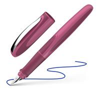 Schneider Ray 168209 Pluma estilográfica (para diestros, incluye cartucho de tinta estándar azul real) mora