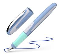 Schneider Ray 168212 - Pluma estilográfica para diestros (incluye cartucho de tinta estándar), color azul real