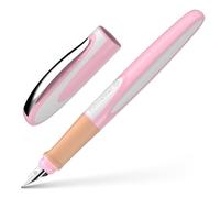 Schneider Ray 168414 - Pluma estilográfica para zurdos, incluye cartucho de tinta estándar azul real