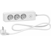 Schneider Regleta múltiple 3 Tomas 2P+T 1,5m Blanco