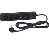 Schneider Regleta múltiple 5 tomas 2P+T 3m Antracita