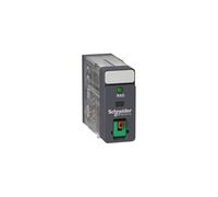Schneider Electric RXG22B7 Relé 2Co 5A, Botón Test y Led 24Vac, Juego de 10