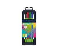 SCHNEIDER 191094 - Line-Up, Fineliner, 0,4 mm, juego de 4
