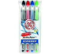 Schneider Schreibgeräte Slider Basic XB Bolígrafo Extra-ancho Azul - Bolígrafos (Azul, Azul, Transparente, Bolígrafo, Extra-ancho, Caucho, Acero inoxidable)