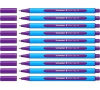 Schneider Slider Edge 152208 - Bolígrafo de punta redonda (10 unidades, incluye capuchón), color morado