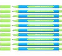 Schneider Slider Edge 152211 - Bolígrafo de punta redonda (10 unidades, incluye capuchón, tinta verde), color azul y verde