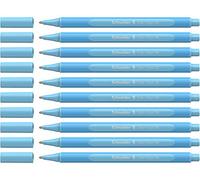 Schneider Slider Edge Pastell XB - Bolígrafo (punta triangular, ancho de trazo XB, 10 unidades), color Azul claro.